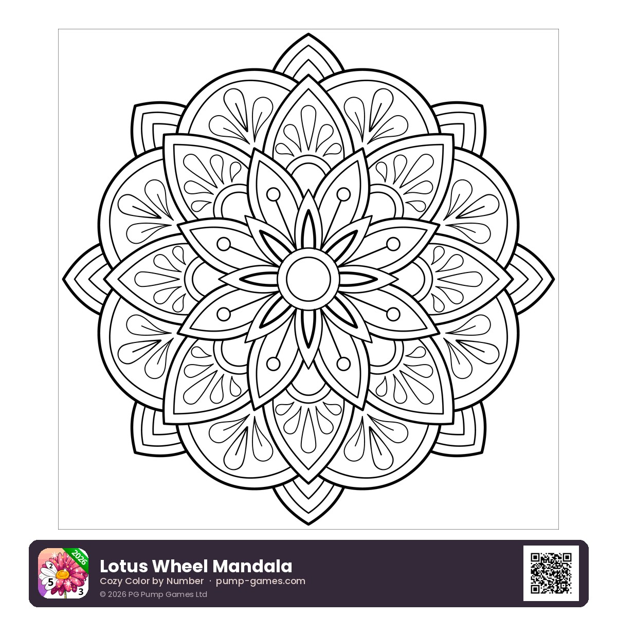 Lotus Wheel Mandala preview
